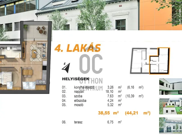 Eladó lakás Debrecen, Belváros 44 nm