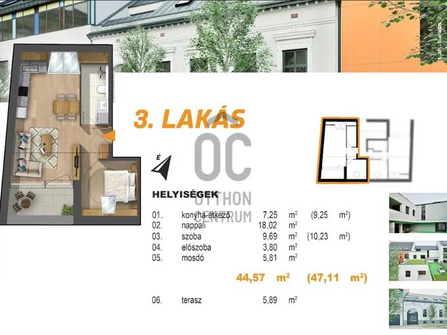 Eladó lakás Debrecen, Belváros 47 nm