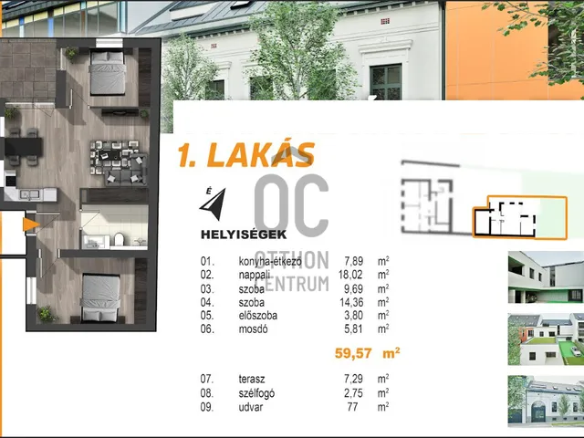 Eladó lakás Debrecen, Belváros 59 nm