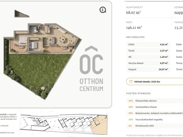 Eladó lakás Debrecen, Belváros 44 nm