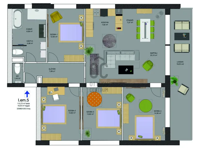 Eladó lakás Debrecen, Nyulas 113 nm