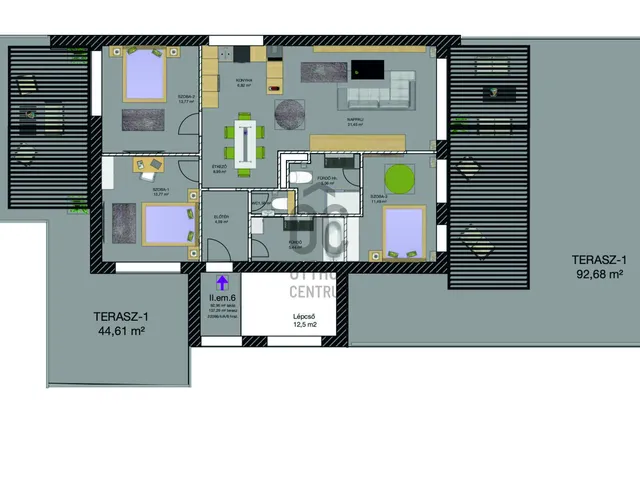 Eladó lakás Debrecen, Nyulas 92 nm