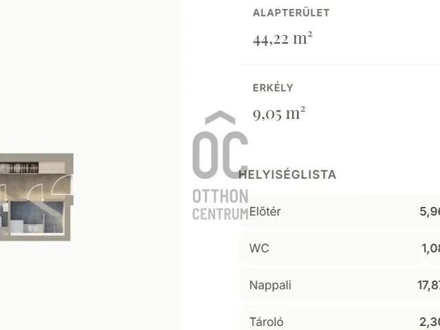 Eladó lakás Debrecen, Belváros 44 nm