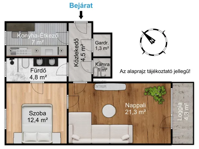 Eladó lakás Budapest XX. kerület 57 nm