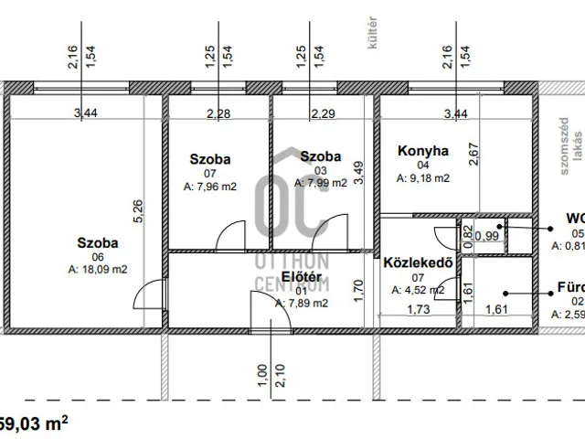 Eladó lakás Budapest XIX. kerület, Kispest 59 nm