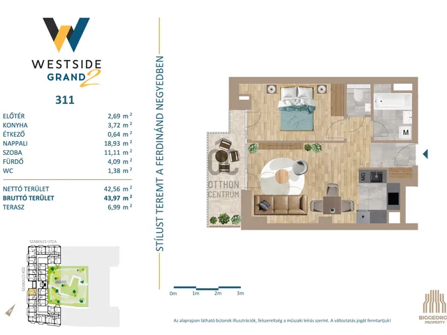 Eladó lakás Budapest XIII. kerület, Lőportárdűlő 42 nm