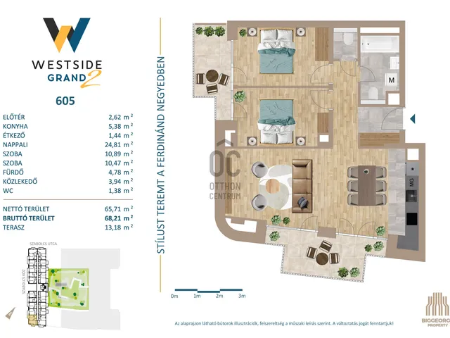 Eladó lakás Budapest XIII. kerület, Lőportárdűlő 66 nm