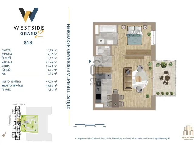 Eladó lakás Budapest XIII. kerület, Lőportárdűlő 47 nm