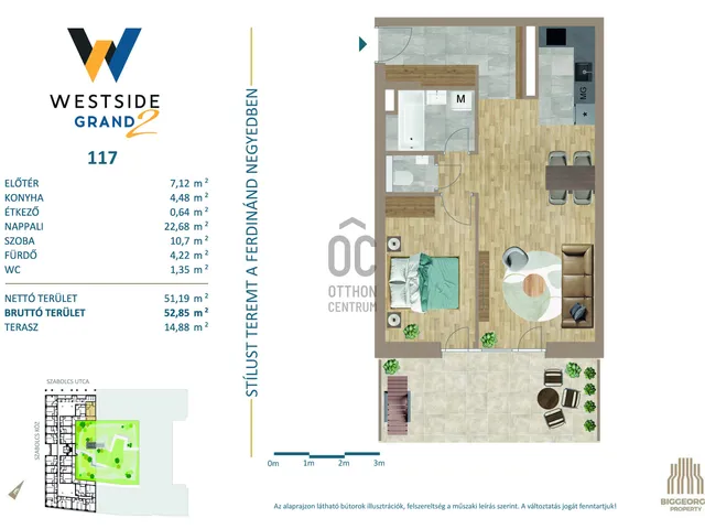 Eladó lakás Budapest XIII. kerület, Lőportárdűlő 51 nm