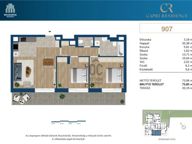 Eladó lakás Budapest XIII. kerület 73 nm