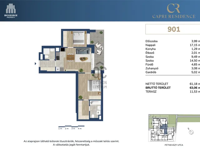 Eladó lakás Budapest XIII. kerület 61 nm