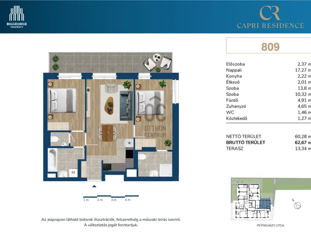 Eladó lakás Budapest XIII. kerület 60 nm