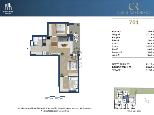 Eladó lakás Budapest XIII. kerület 61 nm