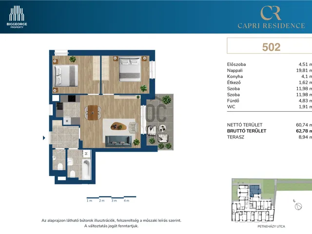 Eladó lakás Budapest XIII. kerület 60 nm