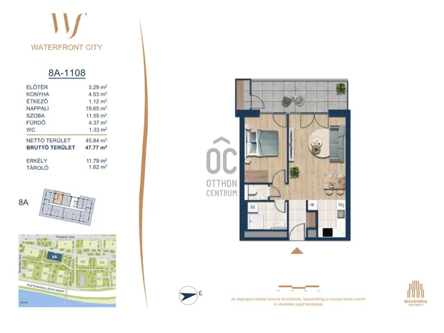 Eladó lakás Budapest III. kerület 45 nm