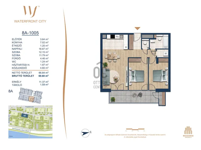 Eladó lakás Budapest III. kerület 66 nm