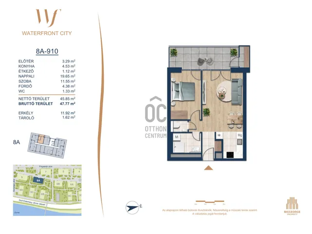 Eladó lakás Budapest III. kerület 45 nm