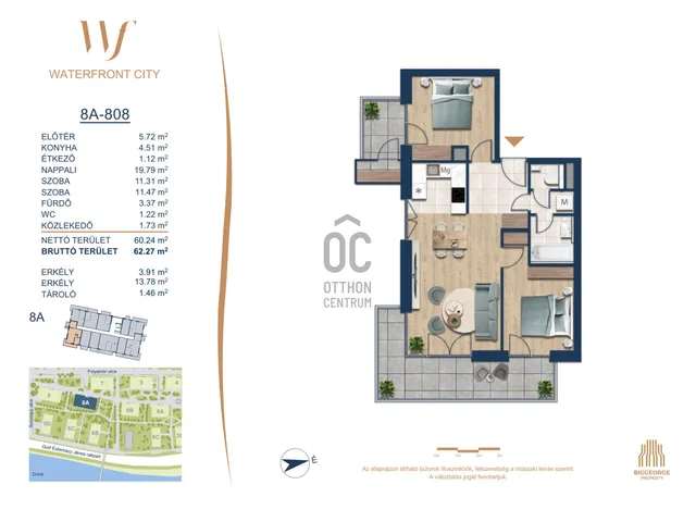 Eladó lakás Budapest III. kerület 60 nm