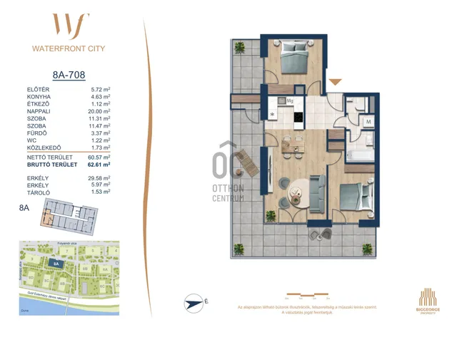 Eladó lakás Budapest III. kerület 60 nm