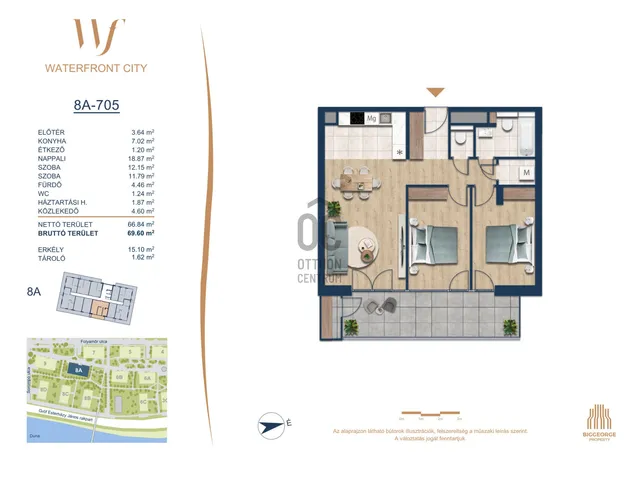 Eladó lakás Budapest III. kerület 66 nm