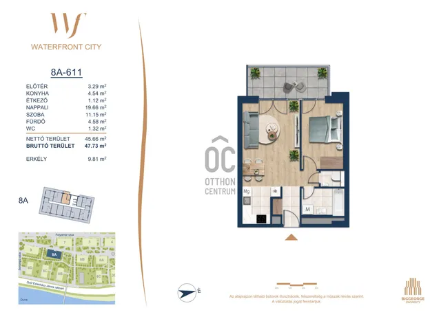 Eladó lakás Budapest III. kerület 45 nm