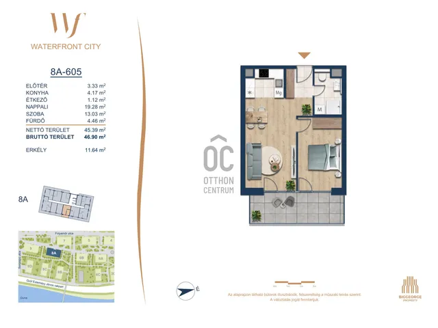 Eladó lakás Budapest III. kerület 45 nm