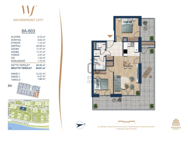 Eladó lakás Budapest III. kerület 60 nm