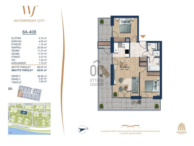 Eladó lakás Budapest III. kerület 60 nm