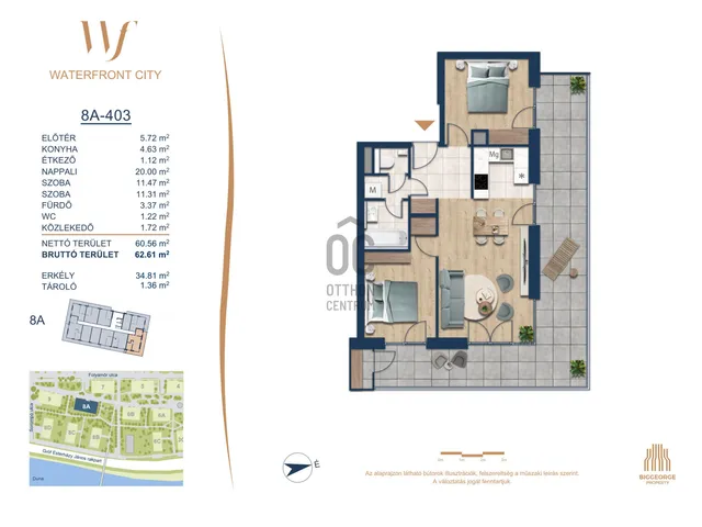 Eladó lakás Budapest III. kerület 60 nm