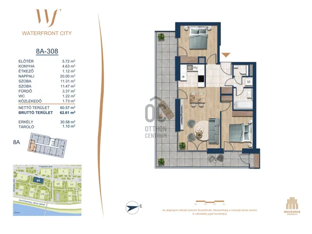 Eladó lakás Budapest III. kerület 60 nm