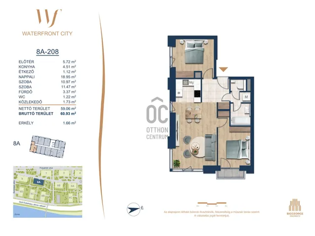 Eladó lakás Budapest III. kerület 59 nm