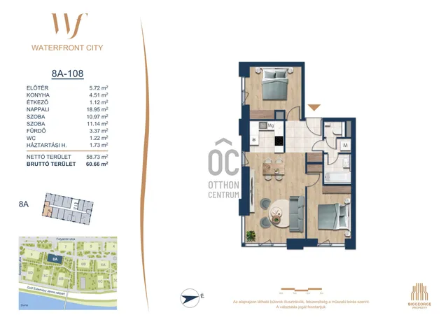 Eladó lakás Budapest III. kerület 58 nm