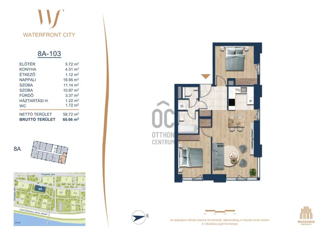 Eladó lakás Budapest III. kerület 58 nm