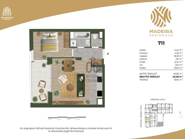 Eladó lakás Budapest XI. kerület 45 nm