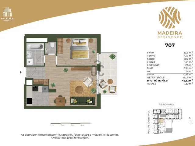 Eladó lakás Budapest XI. kerület 45 nm