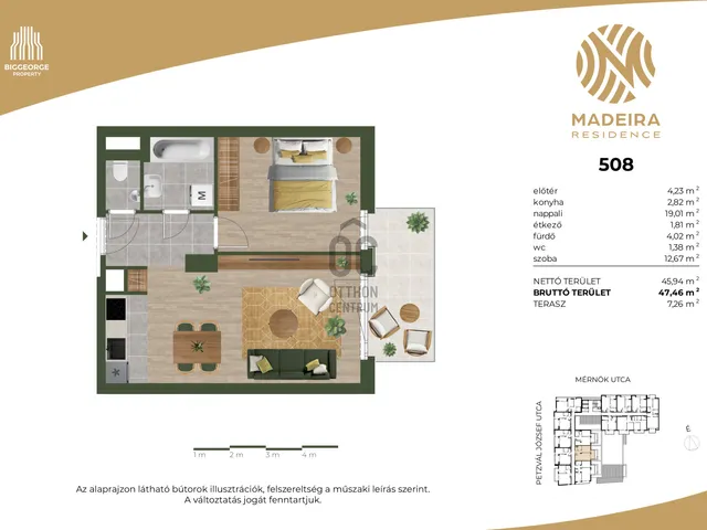 Eladó lakás Budapest XI. kerület 45 nm