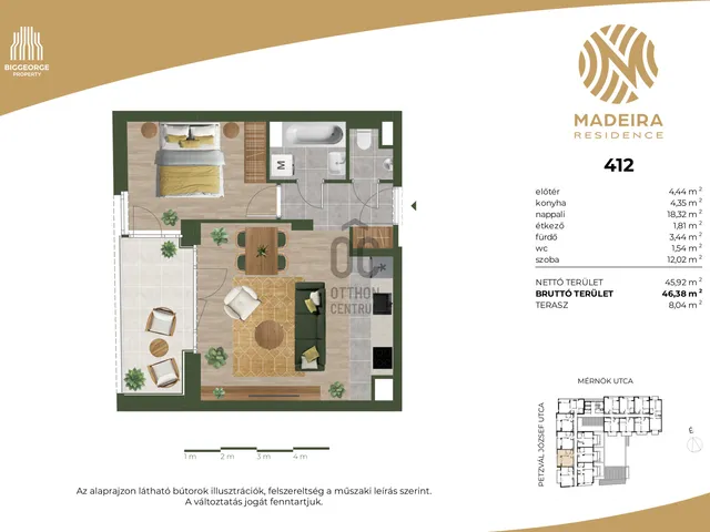 Eladó lakás Budapest XI. kerület 45 nm