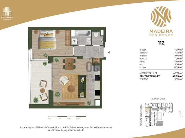 Eladó lakás Budapest XI. kerület 46 nm