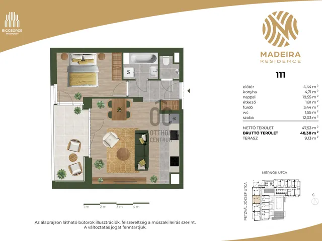 Eladó lakás Budapest XI. kerület 47 nm