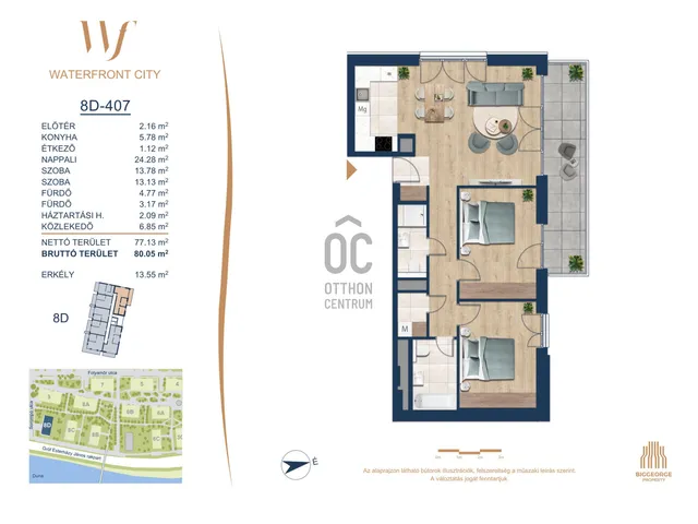 Eladó lakás Budapest III. kerület 77 nm