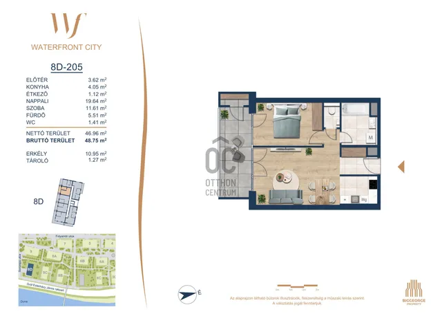 Eladó lakás Budapest III. kerület 46 nm