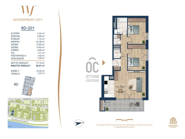 Eladó lakás Budapest III. kerület 77 nm