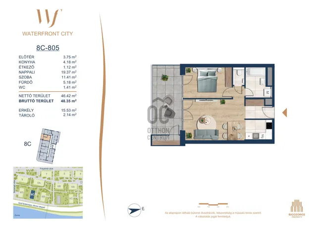 Eladó lakás Budapest III. kerület 46 nm