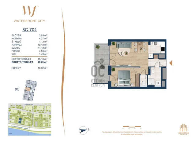 Eladó lakás Budapest III. kerület 45 nm