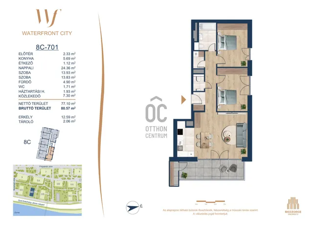 Eladó lakás Budapest III. kerület 77 nm