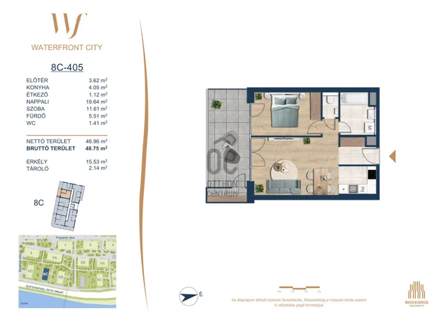 Eladó lakás Budapest III. kerület 46 nm