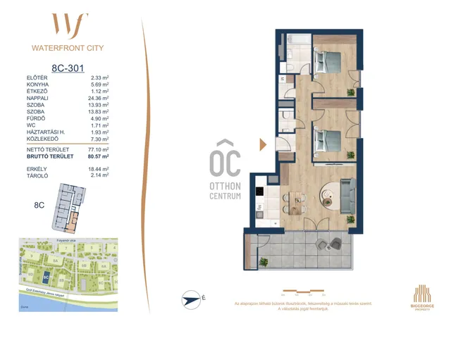 Eladó lakás Budapest III. kerület 77 nm