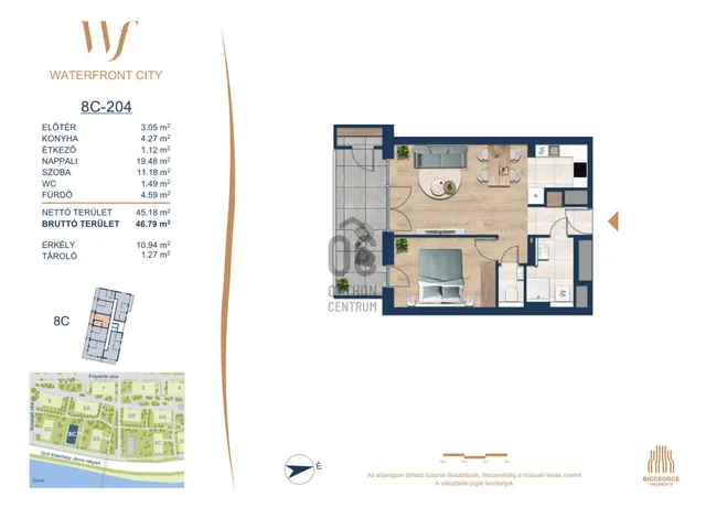 Eladó lakás Budapest III. kerület 45 nm