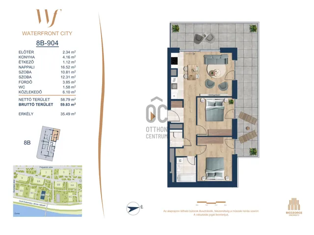 Eladó lakás Budapest III. kerület 58 nm