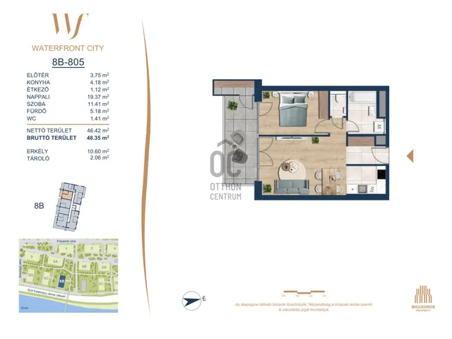 Eladó lakás Budapest III. kerület 46 nm